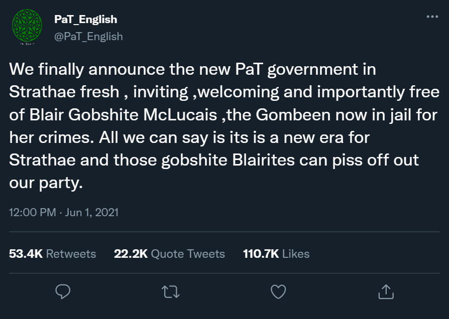 Tweet Blair Gobshite.png