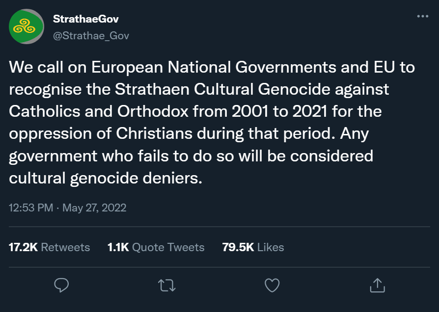 Strathae Genocide tweet.png